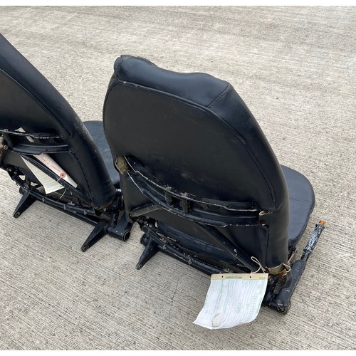 473 - Aviation collectable, A pair of Cockpit seats from a 1950’s De Havilland Dove.

This lot is Collecti... 