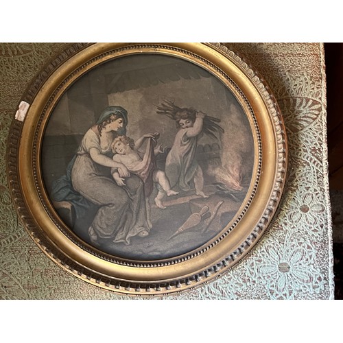 506 - Two framed prints, classical depictions of Spring and Winter.

This lot is available for in-house sh... 