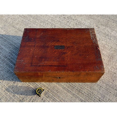 363 - C19th oak silver chest, 72 cm x 50 cm x 23 cm deep.

This lot is collection only