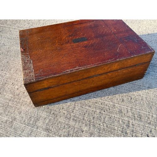 363 - C19th oak silver chest, 72 cm x 50 cm x 23 cm deep.

This lot is collection only