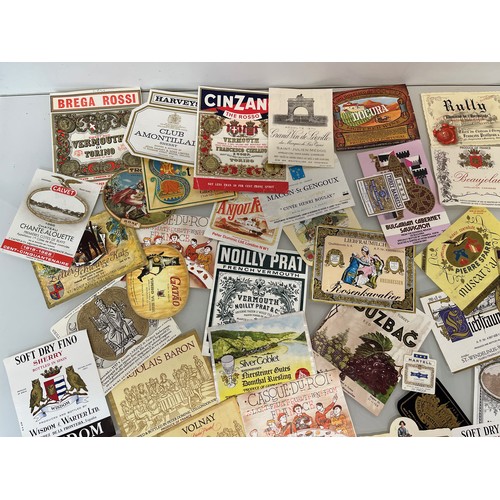 2 - Ephemera, a good collection of 120+ wine and beer bottle labels from 1950’s to 70’s.

This lot is av... 