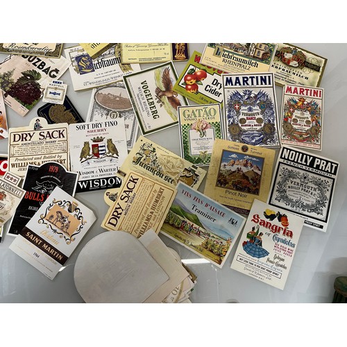 2 - Ephemera, a good collection of 120+ wine and beer bottle labels from 1950’s to 70’s.

This lot is av... 