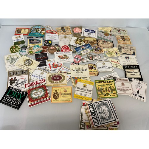 2 - Ephemera, a good collection of 120+ wine and beer bottle labels from 1950’s to 70’s.

This lot is av... 