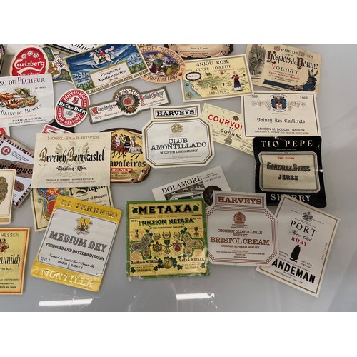 2 - Ephemera, a good collection of 120+ wine and beer bottle labels from 1950’s to 70’s.

This lot is av... 