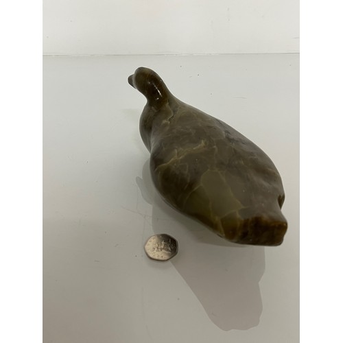 7 - C20th British Art, a carved stone bird by contemporary sculptor Nicola Beattie, 25 cm long

This lot... 