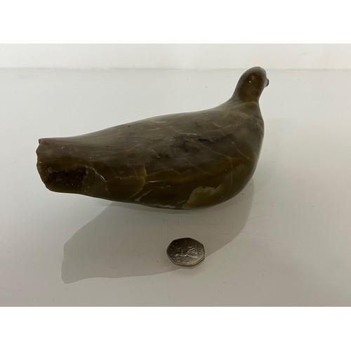 7 - C20th British Art, a carved stone bird by contemporary sculptor Nicola Beattie, 25 cm long

This lot... 