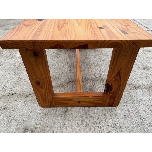 12 - Mid century furniture, a pine side table by Habitat. 99cm x 52 cm x 46 cm high.

This lot is collect... 