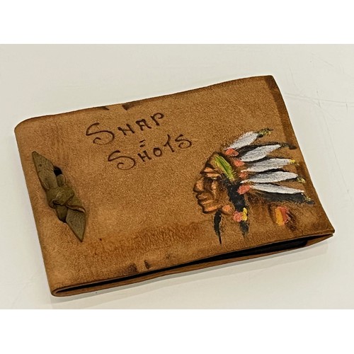 25 - Leather covered photograph album of North American Indians.

This lot is available for in-house ship... 