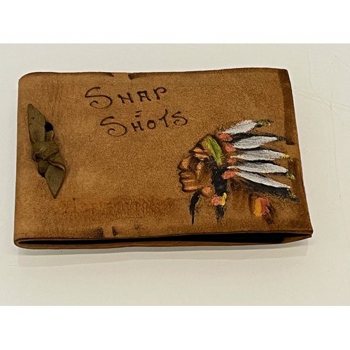 25 - Leather covered photograph album of North American Indians.

This lot is available for in-house ship... 