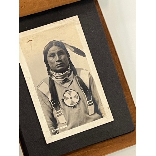 25 - Leather covered photograph album of North American Indians.

This lot is available for in-house ship... 