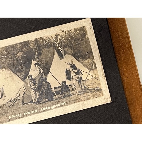 25 - Leather covered photograph album of North American Indians.

This lot is available for in-house ship... 