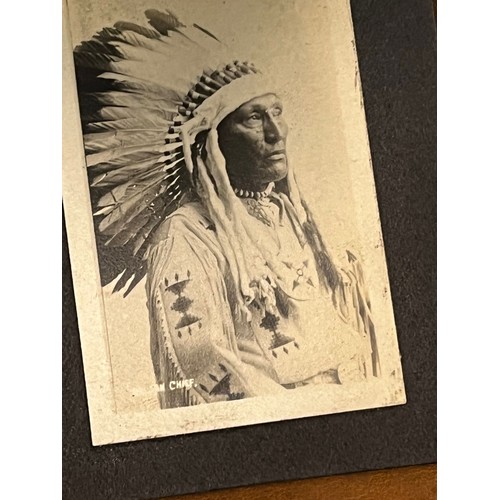 25 - Leather covered photograph album of North American Indians.

This lot is available for in-house ship... 