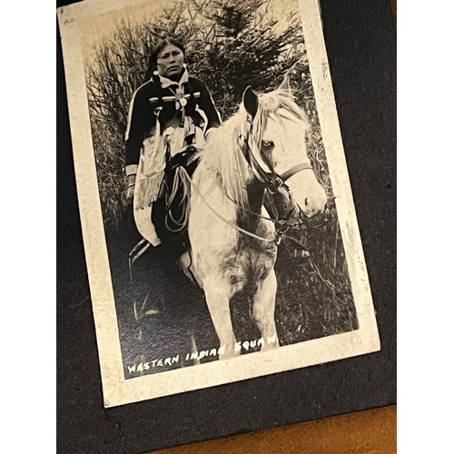 25 - Leather covered photograph album of North American Indians.

This lot is available for in-house ship... 