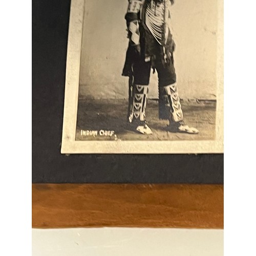 25 - Leather covered photograph album of North American Indians.

This lot is available for in-house ship... 