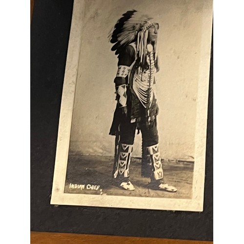 25 - Leather covered photograph album of North American Indians.

This lot is available for in-house ship... 