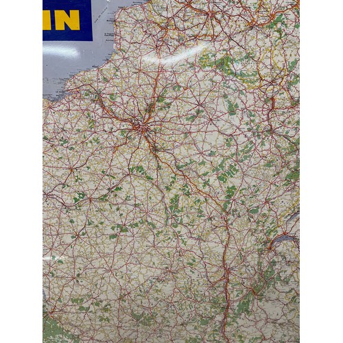 29 - Michelin lithographed metal garage sign, a 1970 dated map of France. 80 cm x 72 cm.

This lot is col... 