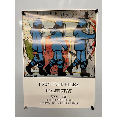 33 - Mid Century furnishing, a Danish Art exhibition poster. 43 cm x 59 cm.

This lot is available for in... 