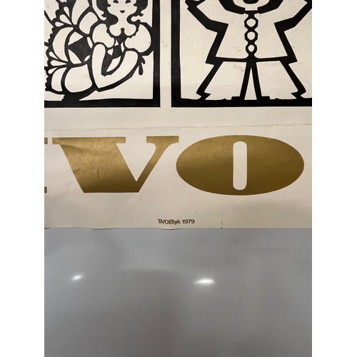 35 - Mid Century furnishing, classic 1979 Tivoli branded poster. 84 cm x 62 cm.

This lot is available fo... 