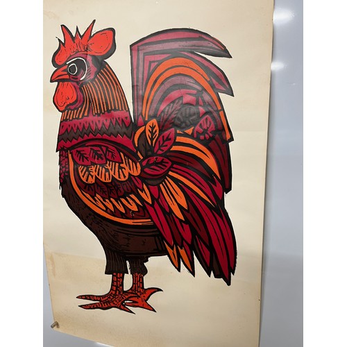 38 - Mid Century furnishing, classic 1970’s Gallery 5 Art poster of a Red Rooster.

This lot is available... 