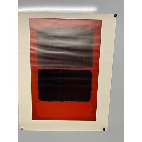 41 - Mid Century furnishing, classic Mark Rothko poster, fine art print. 76 cm x 60 cm.

This lot is avai... 