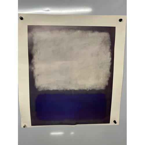 44 - Mid Century furnishing, classic Mark Rothko poster, print.

This lot is available for in-house shipp... 