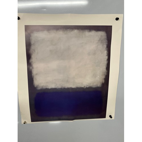 44 - Mid Century furnishing, classic Mark Rothko poster, print.

This lot is available for in-house shipp... 