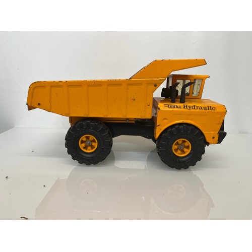 54 - Tonka toys,  tinplate models a hydraulic dump.

This lot is available for in-house shipping