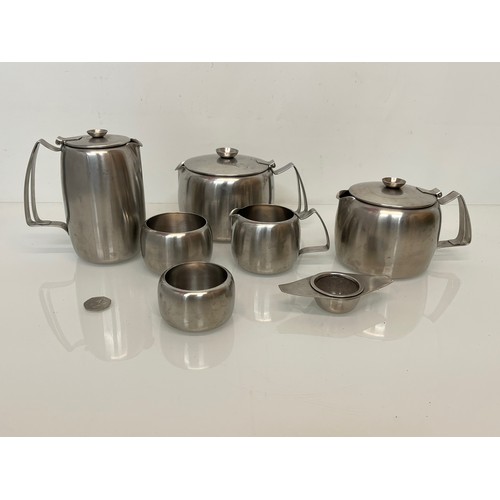 74 - Mid century stainless steel tea wares marked for Old Hall range.

This lot is available for in-house... 