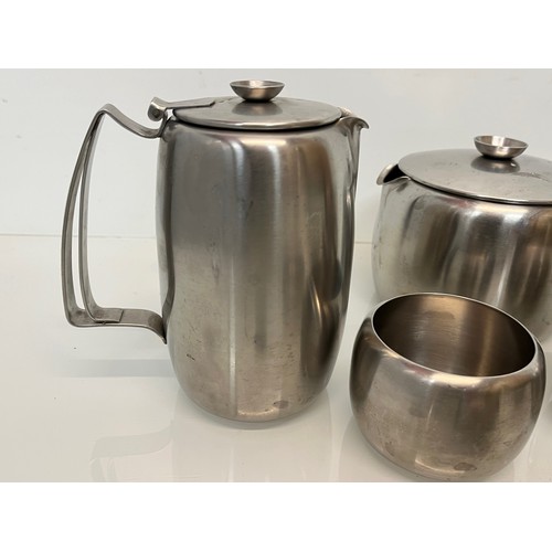 74 - Mid century stainless steel tea wares marked for Old Hall range.

This lot is available for in-house... 