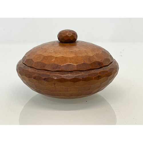 76 - Art Deco treen bowl, surface is made of hexagonal facets and has a lovely patina.

This lot is avail... 