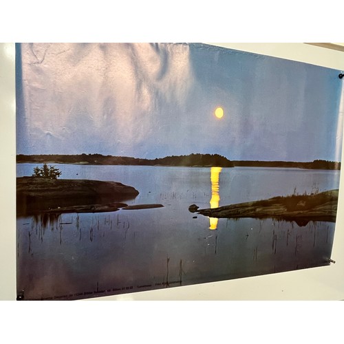 82 - Mid Century furnishing, classic 1970’s an estuary scene titled Lovemoon. 91 cm x 62 cm.

This lot is... 