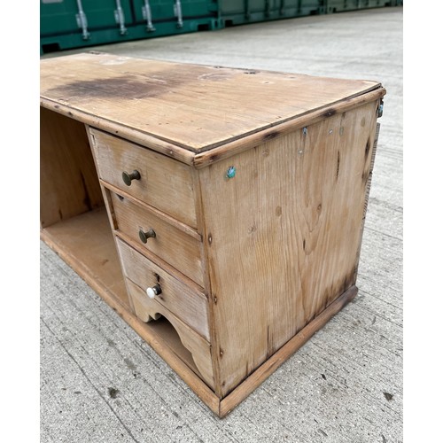 94 - Pine storage unit with six drawers, 71cm x 27 cm x 29 cm high.

This lot is collection only