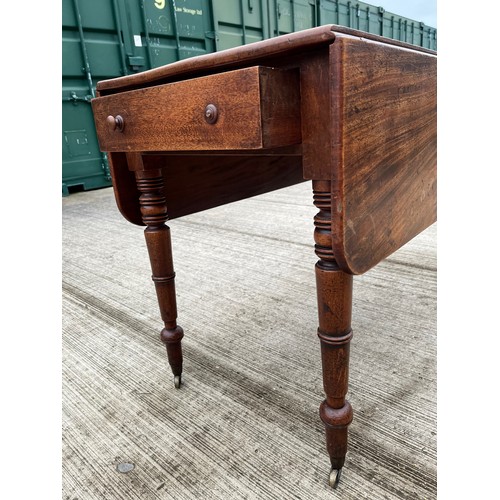 95 - Mahogany dinning room furniture, a Pembroke table with a nicely figured top.

This lot is collection... 