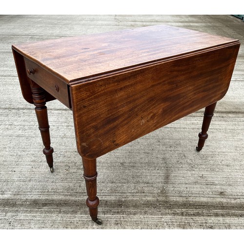 95 - Mahogany dinning room furniture, a Pembroke table with a nicely figured top.

This lot is collection... 