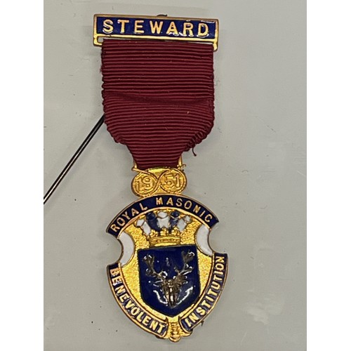 103 - Masonic Order Medal for a Steward, boxed.

This lot is available for in-house shipping