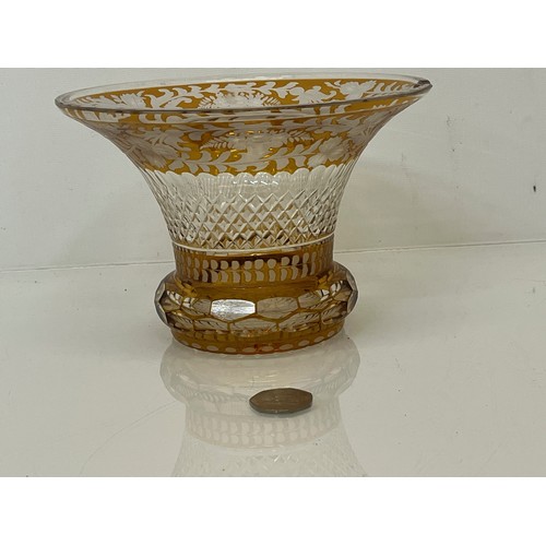 122 - Decorative cut class bowl.

This lot is available for in-house shipping