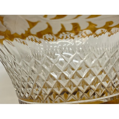 122 - Decorative cut class bowl.

This lot is available for in-house shipping