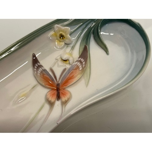 132 - Franz pottery, a Butterfly mint tray, boxed.

This lot is available for in-house shipping