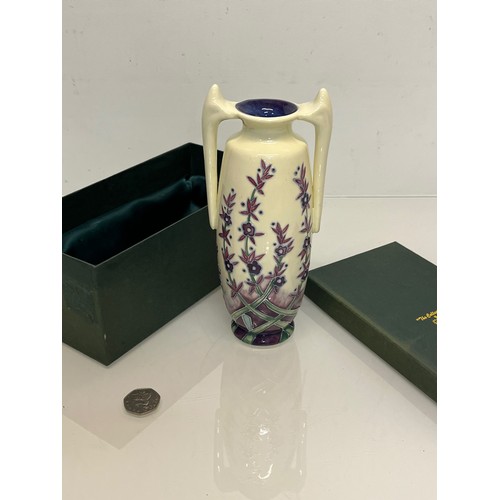 136 - Old Tupton Ware pottery, a two handled Art Nouveau design vase, boxed.

This lot is available for in... 