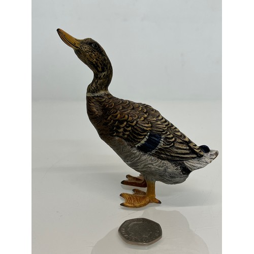 139 - Two cold painted brass figures of Ducks.

This lot is available for in-house shipping