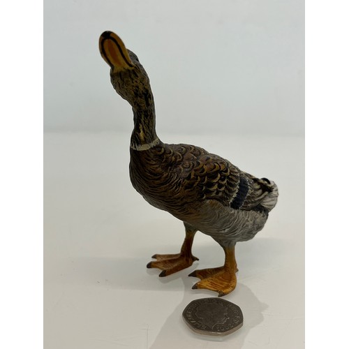 139 - Two cold painted brass figures of Ducks.

This lot is available for in-house shipping