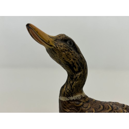 139 - Two cold painted brass figures of Ducks.

This lot is available for in-house shipping