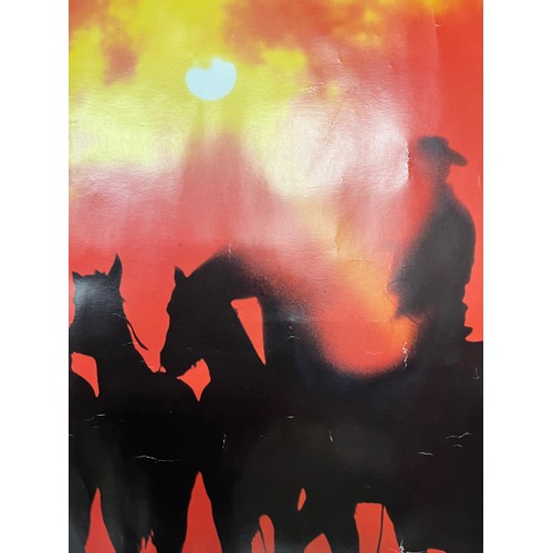 527 - Mid Century furnishing, classic 1970’s horse poster titled Lonley Ride. 

This lot is available for ... 