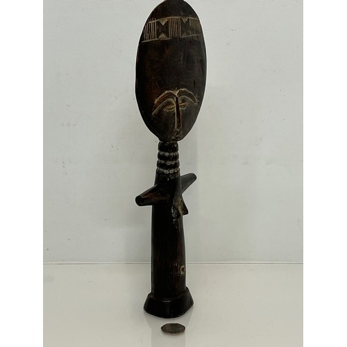 530 - Large Tribal art figure, a hand carved fertility doll, 36 cm high.

This lot is available for in-hou... 