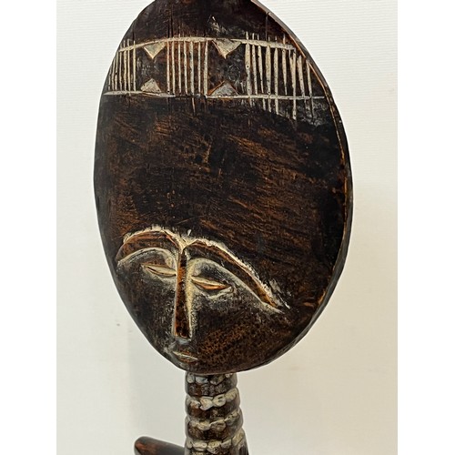 530 - Large Tribal art figure, a hand carved fertility doll, 36 cm high.

This lot is available for in-hou... 