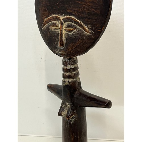 530 - Large Tribal art figure, a hand carved fertility doll, 36 cm high.

This lot is available for in-hou... 