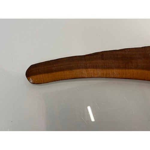 531 - Aboriginal boomerang, with catalogue / archival reference number, 46 cm long.

This lot is available... 