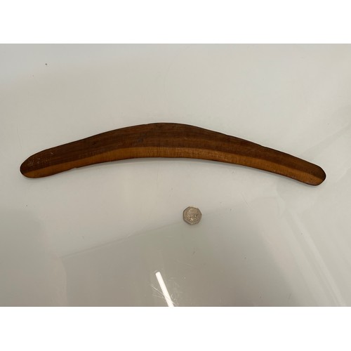 531 - Aboriginal boomerang, with catalogue / archival reference number, 46 cm long.

This lot is available... 