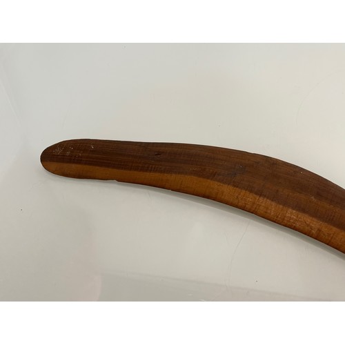 531 - Aboriginal boomerang, with catalogue / archival reference number, 46 cm long.

This lot is available... 