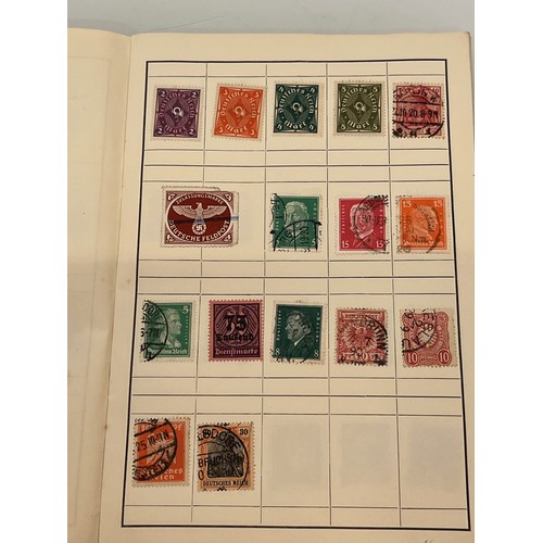 541 - Philately, an album of world Stamps and an envelope of loose stamps.

This lot is available for in-h... 